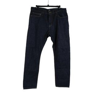 J Crew 34x30 Slim Selvedge Denim Jeans Dark Wash 100% Cotton
